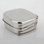 6 Pcs Set Square Outdoor Stainless Steel Lunch Box for Hiking Camping and Climbing