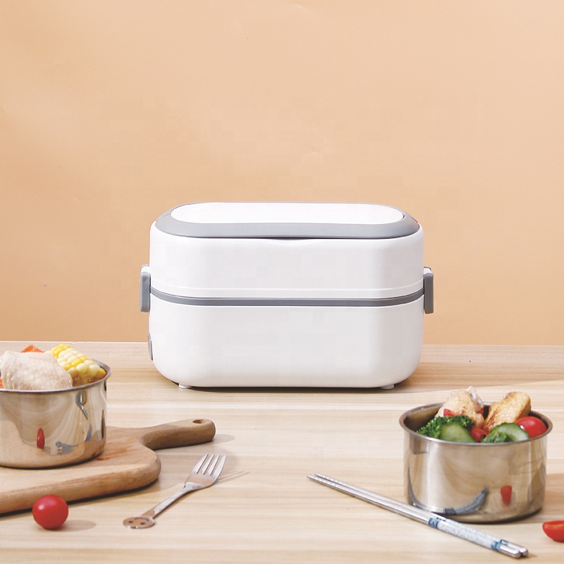 Pluggable Electric Heating Thermal Insulation Lunch Box Portable Can Cook Rice With Hot Dishes