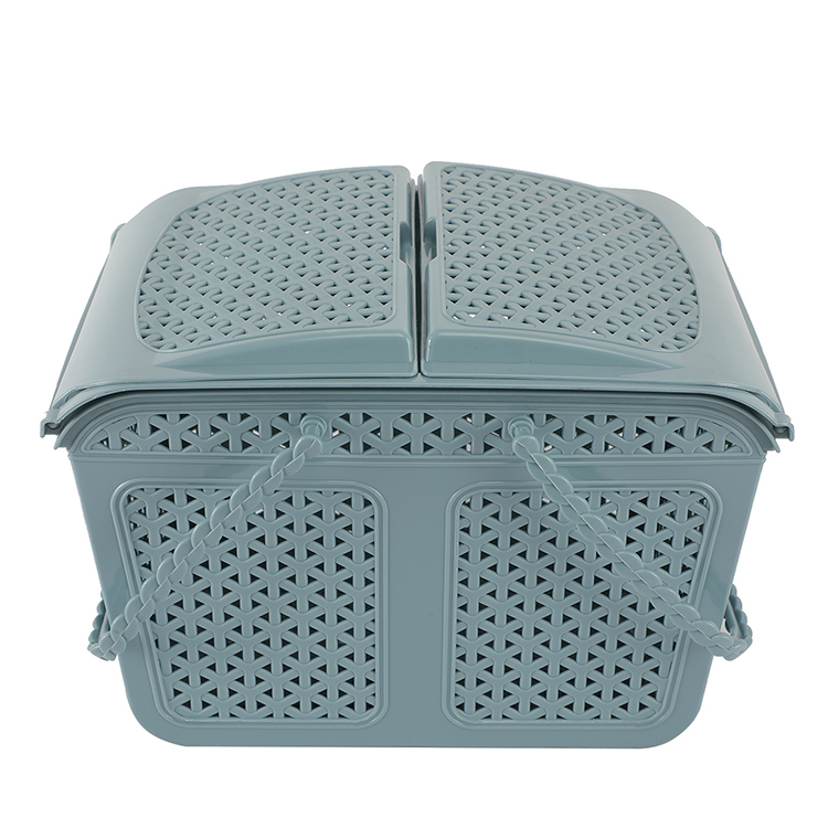 Top Sale Cheap Plastic Clothes Storage Basket with Handle