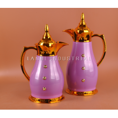 New Arrival High Quality Arabic Style  2pcs Set 1L+0.5L  Thermos Coffee Pot  Vaccum Flask Water Kettle for coffee