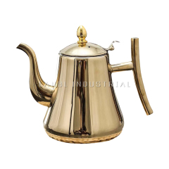 Hot Selling 1.5L/2L Premium Pour Over Gold Color 201 Stainless Steel Coffee Drip Kettle Drip Coffee Pot for Office and Home Use