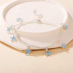 Wholesale 2020 Fashion Summer Beach Holiday Jewelry Ladies Five-pointed Star Foot Anklets