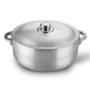 High Quality 12 Pcs Set Aluminum Polished Deep Cooking Pots Large Cookware Sets