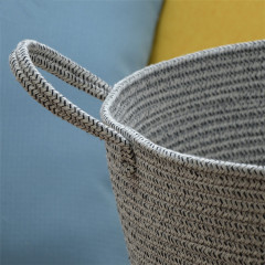 Cotton Cord Handmade Laundry Storage Basket Sundries Sorting