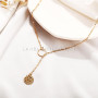 2020 Personalized Adjustable Gold and Silver Pendant Choker Chain Necklaces for Girls Women