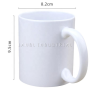 Blank DIY Heat Transfer Cup C Round Handle White Mark Cup Can Print Logo Photos
