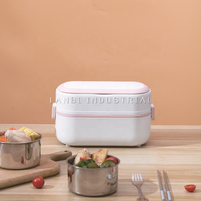 Pluggable Electric Heating Thermal Insulation Lunch Box Portable Can Cook Rice With Hot Dishes