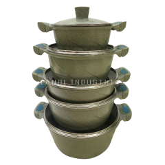 2 Pcs New Wholesale Pot Non Stick Scrub Pot Die Cast Aluminum Cookware Sets Home Kitchen Cookware Sets