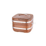 Square Shape Portable 2 Layer Insulated Portable Food Storage Box Stainless Steel Food Container Lunch Box Hot Pot