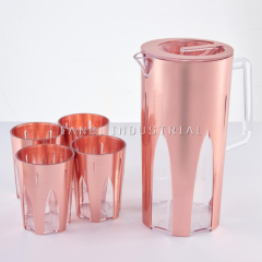 High Quality Plastic PP 2.5L Water Pitcher Kettle Jug Sets With 6 Cups