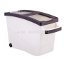 14L Double Layer Pet Food Rice Book Clothe Storage Container Box Plastic Container With Lid