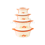 Hot Sale 4 Pcs/Set Insulated Casserole Food Preservation Hot Pot Food Warmer Containers Set