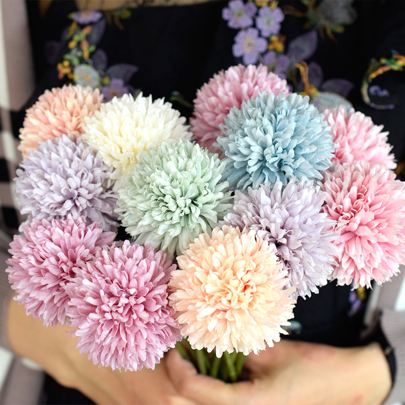 1PC Dandelion Artificial Flower bouquet Hyacinth  home decoration Faux Plants  artificial flowers Wedding flowers