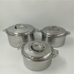 Hot Sell 3PCS Stainless Steel Double Heat Preservation Pot Thermos Food Warmer Container