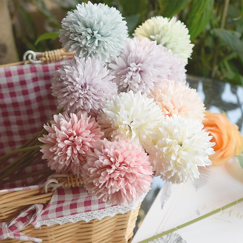 1PC Dandelion Artificial Flower bouquet Hyacinth  home decoration Faux Plants  artificial flowers Wedding flowers