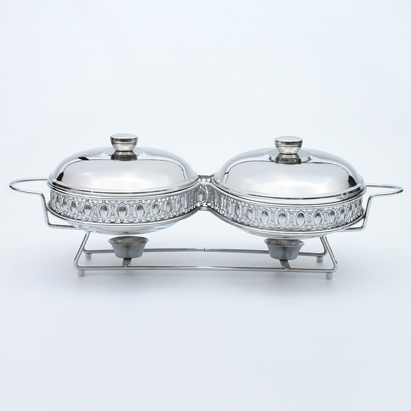 1.5L Luxury Wholesale Hot Pot Ceramic Wedding Hotel Buffet Chafing Dishes Food Warmer