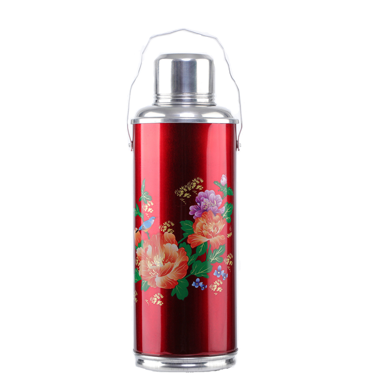 Red with Flowers