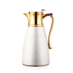 1.0L Arabic Style White Color Asbestos-free Glass Liner Insulated Vacuum Flask 1.0L Arabic Style White Color Asbestos-free Glass Liner Insulated Vacuum Flask