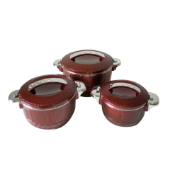 High Quality 3 Pcs/set Stainless Steel Lunch Box Insulated Thermos Hot Pot Food Warmer Casserole