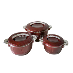 High Quality 3 Pcs/set Stainless Steel Lunch Box Insulated Thermos Hot Pot Food Warmer Casserole