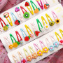 10 pcs set Cute Colorful Animal Fruit Flower Kids Hair Clips and Pins for Children