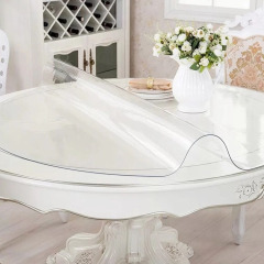 Wholesale Cheap Clear Plastic Table Cover Table Cloth Round Nappe Transparent Round PVC Tablecloth