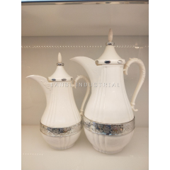 New Arrival High Quality Arabic Style  2pcs Set 1L+0.5L  Thermos Coffee Pot  Vaccum Flask Water Kettle for coffee