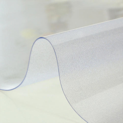 Wholesale Waterproof Oilproof Plastic PVC Table Cloth Frosted Glass Customized PVC Tablecloth Restaurant Plastic Tablecloth