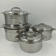 4 Pcs High Quality Double Wall Thermos Food Warmer Container Set Insulated Hot Pot Casserole