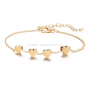 Fashion Gold Plated Heart Charm Bracelets for Women Jewelry