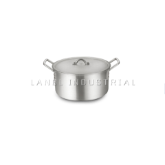 7 Pcs Set Aluminum Polished Deep Cooking Pots Large Cookware Sets with Different Sizes