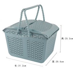 Top Sale Cheap Plastic Clothes Storage Basket with Handle