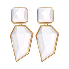 Statement Boho Jewelry Transparent Irregular Acrylic Geometric Accessories Women Stud Earrings for Women 2020