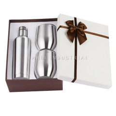 European And American Stock 500ML Wine Bottle Gift Set 304 Stainless Steel  Eggshell Champagne Thermos