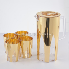 High Quality Plastic PP 2.5L Water Pitcher Kettle Jug Sets With 6 Cups