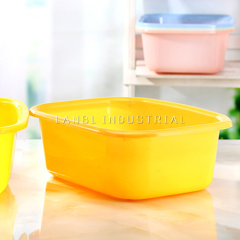Customized Rectangular Plastic Hair Wash Basin for Bathroom and Kitchen Use
