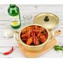 Aluminum Quick Heat Pan Easy To Clean Soup Pot Ramen Pot Korean Cookware Pot with Lid