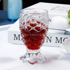 Wholesale Price Fish Scale Red Wine Glass Set Juice Creative Transparent Home Cocktail Glass Milk Glass