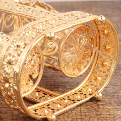 Creative European Retro Style Household Portable Iron Hollow Out Gold Chopstick Cylinder For Home Decoration