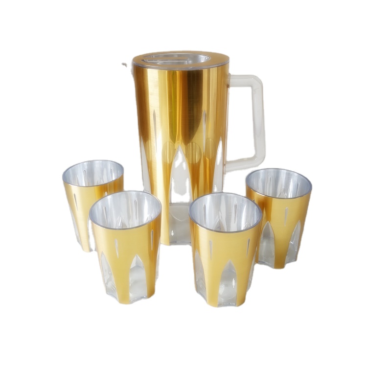 Wholesale Plastic PP 2.5L Water Pitcher Kettle Jug Sets With 4 Cups