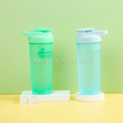 700ML Candy Color Manufacturer Wholesale Direct Sales Fitness Sports Plastic Protein Powder Milkshake Cup