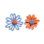 2020 Fashion Summer Jewelry Cute Asymmetrical Colorful Daisy Sun Flower Shaped Earrings Stud Earrings