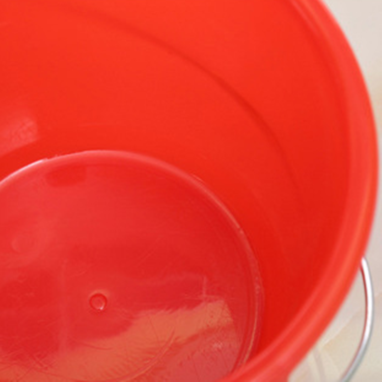 Factory Price 12.5L Large Red Portable Handle Bath Water Plastic Bucket