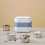 Pluggable Electric Heating Thermal Insulation Lunch Box Portable Can Cook Rice With Hot Dishes