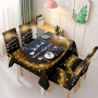 Wholesale Christmas Dining Table Cloth Rectangular Cotton Linen Tablecloths Washable Dust-Proof for Tabletop Decoration Festival