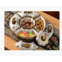 Western Style Stainless Steel Food Plate Round Snack Food Container