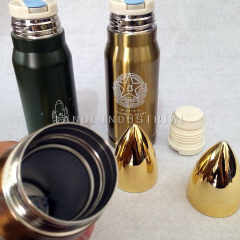 2021 Newest Design Europe Style Stainless Steel Bullet Thermos Double Wall Vacuum Flasks