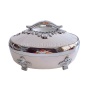 2021 New Color Marble Luxury Portable Household Stainless Steel 4L/5L/6L Heat Insulation Bucket With Food Heat Insulation Cover