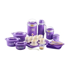 20 Pcs Family Set Stainless Steel Thermal Casserole Food Warmer Container Plastic Water Jug and Vacuum Flask Set