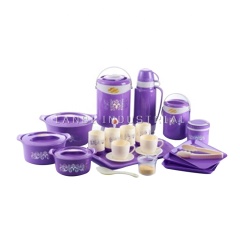 20 Pcs Family Set Stainless Steel Thermal Casserole Food Warmer Container Plastic Water Jug and Vacuum Flask Set